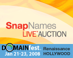 SnapNames Live Auction